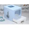 שירותים לחתולים עם מגירה ופתח עליון
