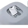 שירותים סגורים בצבע אפור עם מגירה ודלת שקופה לחתולים – כולל מסנן ריח
