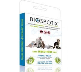קולר דוחה פרעושים וקרציות לחתולים Biospotix
