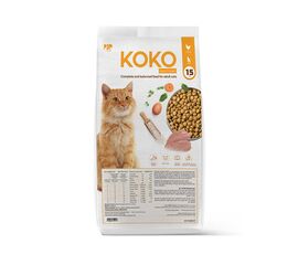 קוקו חתול עוף 15 ק"ג מזון לחתולים