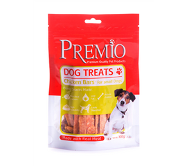 חטיף נגיסי עוף 100 גרם לכלבים פרמיו / PREMIO
