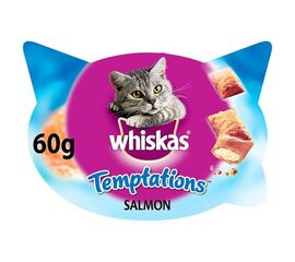 חטיף לחתול טמפטיישן בטעם סלמון 60 גרם ויסקס / WHISKAS