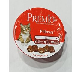 חטיף כריות לחתול בקר 60 גרם פרמיו / PREMIO