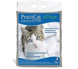 חול מתגבש 14 ק"ג לחתולים  - פרקטיקט / PRACTICAT
