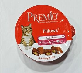חטיף כריות לחתול סטרילייז 60 גרם פרמיו / PREMIO