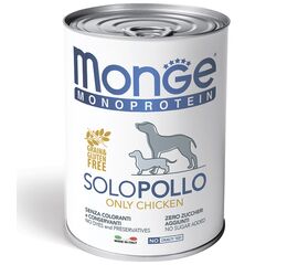 שימור מונופרוטאין עוף 400 גרם לכלבים - מונג' / MONGE