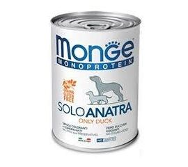 שימור מונופרוטאין ברווז 400 גרם לכלבים - מונג' / MONGE