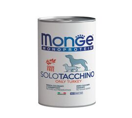 שימור מונופרוטאין הודו 400 גרם לכלבים - מונג' / MONGE