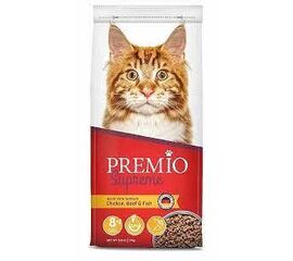 מזון יבש סופרים עוף בקר ודג 3 ק"ג לחתולים פרמיו / PREMIO