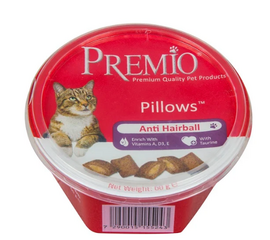 חטיף כריות לחתול היירבול 60 גרם פרמיו / PREMIO