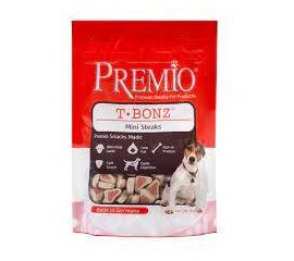 חטיף טי-בונז מיני סטייקס 150 גרם לכלבים פרמיו / PREMIO