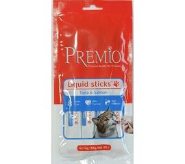חטיף ליקוויד סטיקס טונה וסלמון 56 גרם לחתולים פרמיו / PREMIO