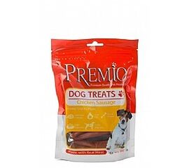 חטיף נקניקיות עוף 100 גרם לכלבים פרמיו / PREMIO