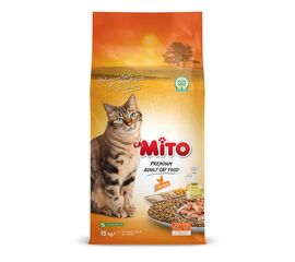 מזון לחתול מיטו יבש עוף 15 ק"ג