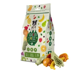 חטיפי Garden Bites בטעם פירות – טבעוני לכלבים קטנים – 18 יחידות