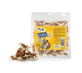 חטיף קלציום ברווז O&B במשקל 500 גרם - לחתולים וכלבים