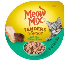 מיאו מיקס עוף וכבד ברוטב 78 ג - שימורי חתולים