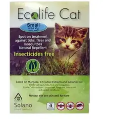 טיפות טבעיות נגד פרעושים וקרציות לחתולים 4 יחידות S