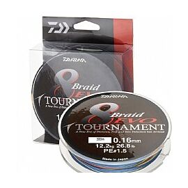 חוט בד DAIWA TOURNAMENT evo x8 MULTICOLOR 300m