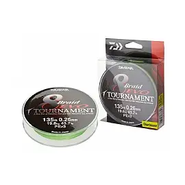 חוט בד  DAIWA TOURNAMENT evo x8  135m זרחני