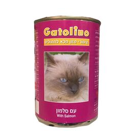 שימור לחתול גטולינו עם סלמון 410 גרם