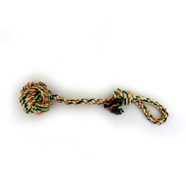 חבל דנטלי קטן קלוע עם כדור קלוע                                            32 ס"מ Small dental rope braided with a ball