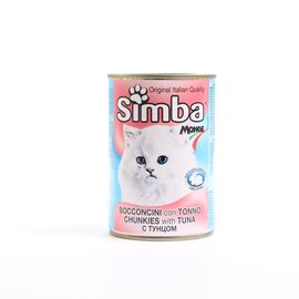 אוכל לחתולים שימורי סימבה עם טונה לחתול                                            415 גרם Simba Chunkies with Tuna