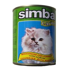 אוכל לחתולים שימורי סימבה ארנבת לחתול                                             415 גרם Simba Rabbit Canned