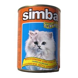 אוכל לחתולים שימורי סימבה עוף לחתול                                             415 גרם Simba Chicken Canned