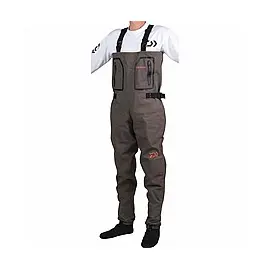 DAIWA WDR4C סרבל נושם 4 שכבות עם גרב נאופרן (ללא מגף)
