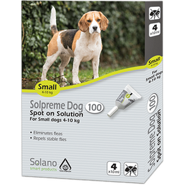 אמפולות סולפרם פרעושים לכלבים במשקל 4-10 ק"ג סולאנו / SOLANO