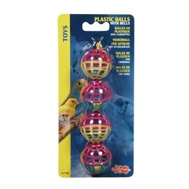 צעצוע 4 כדורים עם פעמונים לתוכים - ליבינג וורלד / LIVING WORLD