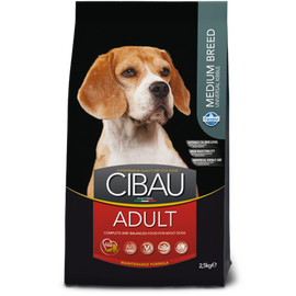 מזון יבש בוגרים גזע בינוני עוף 2.5 ק"ג לכלבים - סיבאו / CIBAU