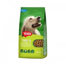 מזון יבש בוגרים בשר 3 ק"ג לכלבים בונזו / BONZO