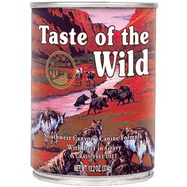 שימורי בקר 390 גרם לכלבים טייסט אוף דה ווילד / TASTE OF THE WILD