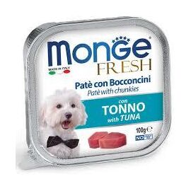 מעדן פרש פטה ונתחי טונה 100 גרם לכלבים - מונג' / MONGE