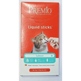 חטיף ליקוויד סטיקס סלמון 120 גרם לחתולים פרמיו / PREMIO