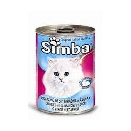 שימורי בשר פנינית וברווז 415 גרם לחתולים - סימבה / SIMBA