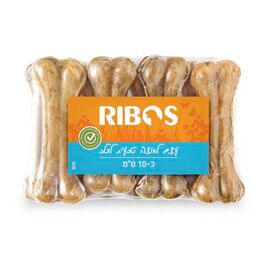 עצם לחוצה טבעית כ10 ס"מ לכלבים ריבוס / RIBOS