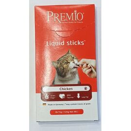 חטיף ליקוויד סטיקס עוף 120 גרם לחתולים פרמיו / PREMIO