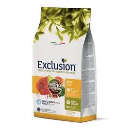 Exclusion נובל בקר לכלבים מגזע קטן – 2 ק"ג, מזון יבש מונופרוטאין
