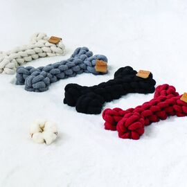 צעצוע לכלב קוטו עצם קלועה אדום 30 ס"מ