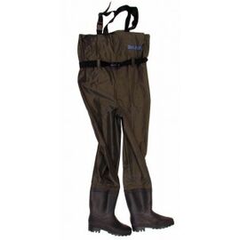 SKIPPER WADERS סרבל לדייג PVC עם מגפיים 