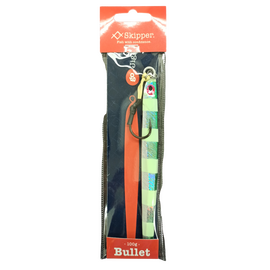 SKIPPER BULLET JIG 100G ZEBRA GREEN 010 
