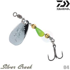 DAIWA SILVER CREEK SPINNER 4G SILVER GREEN - דמוי 