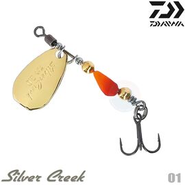 DAIWA SILVER CREEK SPINNER 6G GOLD ORANGE - דמוי 
