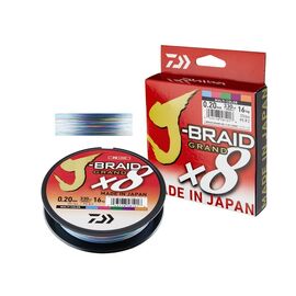 DAIWA J-BRAID GRAND 8 BRAID 300M MC (צבעוני) P.E. #2  0.22MM - חוט 