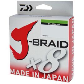 DAIWA J-BRAID 8 BRAID 150M (זרחני)  CH P.E. #0.6 0.06MM   - חוט 
