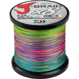 DAIWA J-BRAID 8 BRAID 1500M צבעוני MC P.E. #2.5 0.22MM - חוט