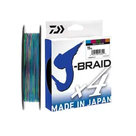 DAIWA J-BRAID 4 BRAID 300M MULTI COLOR P.E.#4 0.29MM - חוט 